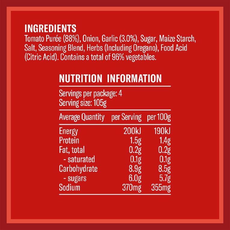 Wattie's Traditional Pasta Sauce with Garlic 420g, , hi-res