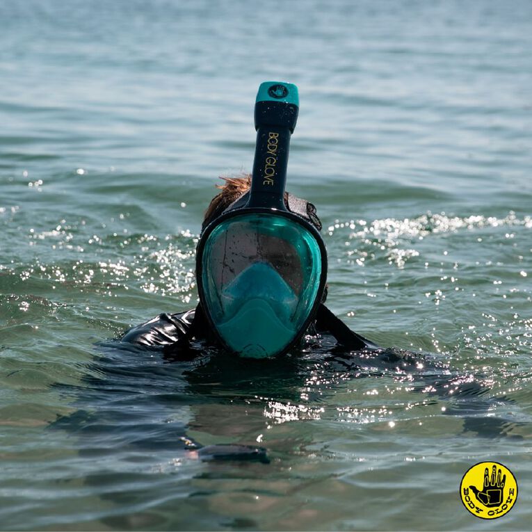 Body Glove Adults Breath Free Mask L/XL Black/Blue, , hi-res