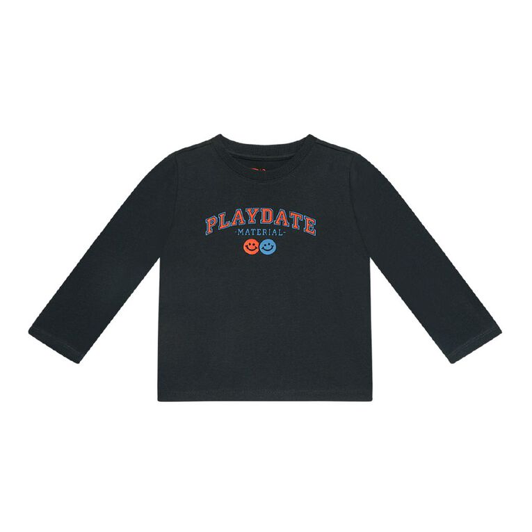 Young Original Toddler Long Sleeve Printed Tee, Blue Dark, hi-res