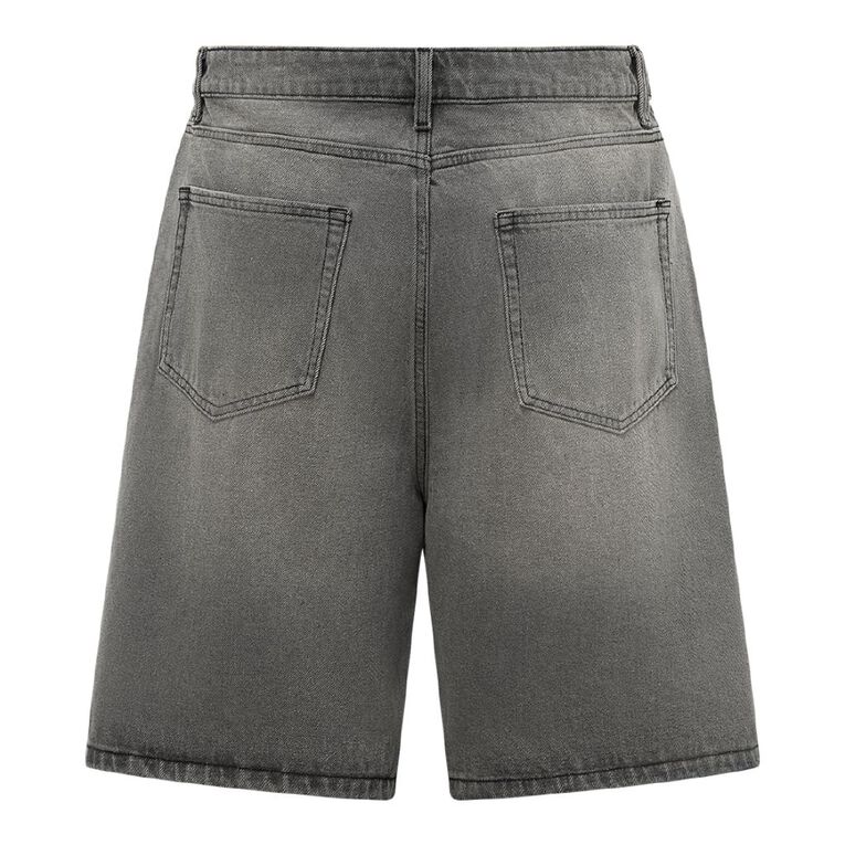 Garage Men's Relaxed Denim Shorts, Black, hi-res