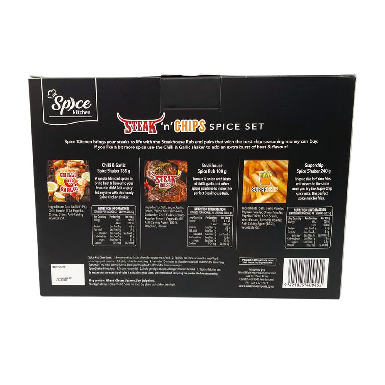Steak and Chips Spice Set 525g, , hi-res