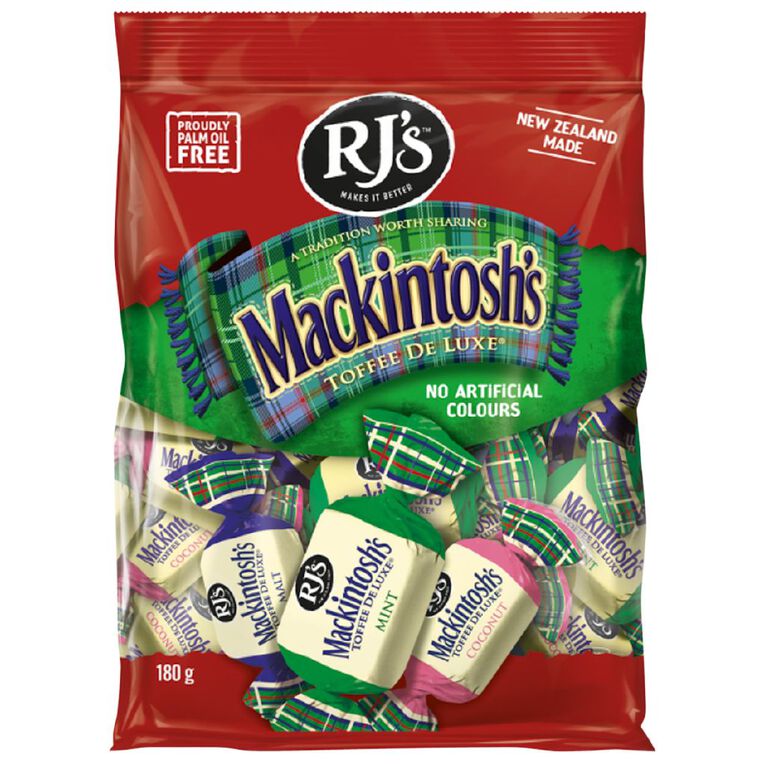 RJ's Mackintosh s Toffee De Luxe Bag 180g, , hi-res