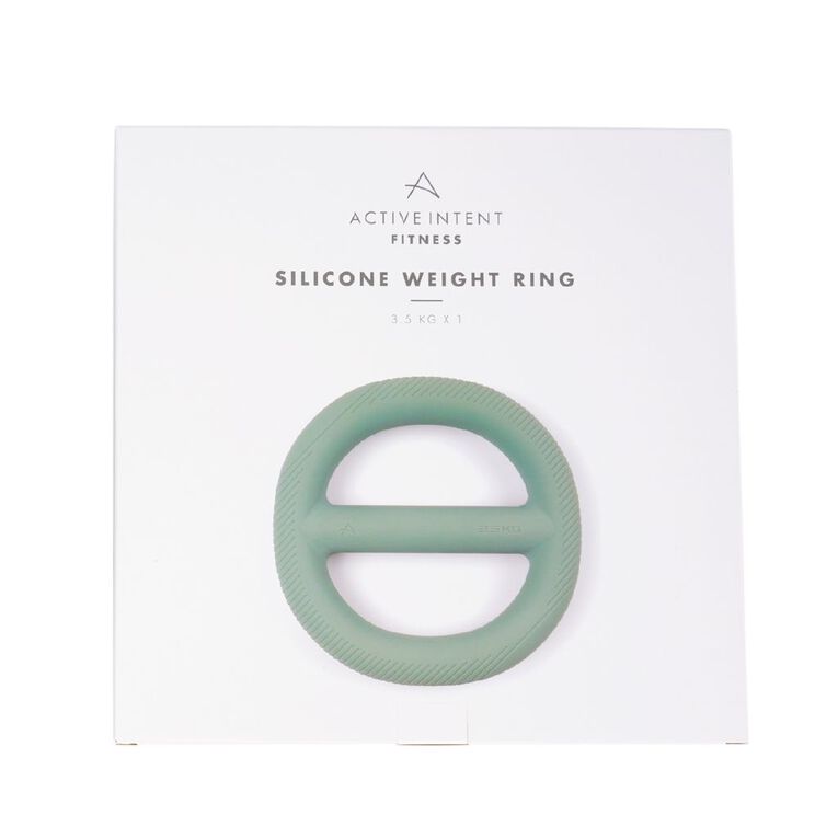 Active Intent Fitness Silicone Weight Ring 3.5kg Green, , hi-res