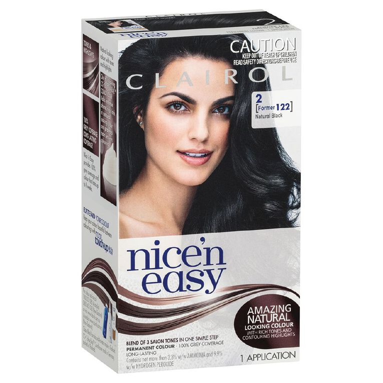Clairol Nice N Easy Permanent Hair Colour Black 2, , hi-res