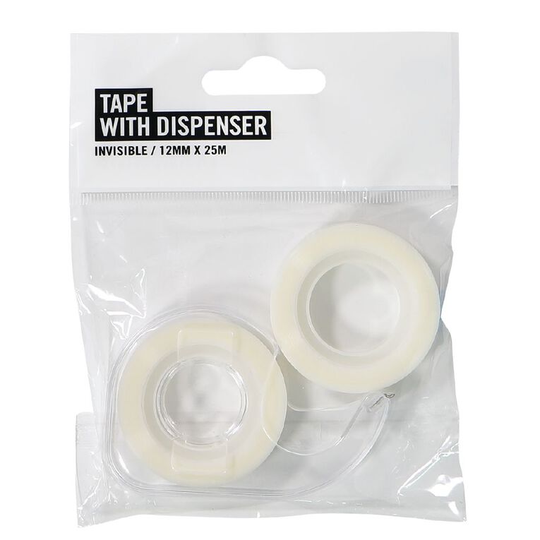 WS 1 Refill Invisible Tape with Dispenser - 12mm x 25m Clear, , hi-res