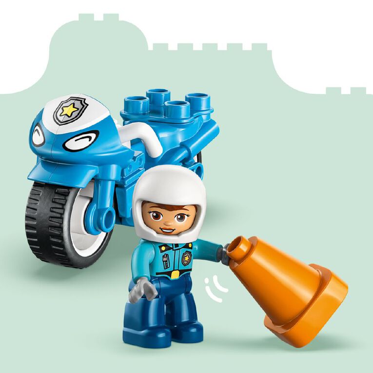 LEGO DUPLO Blue Police Motorcycle 10471, , hi-res