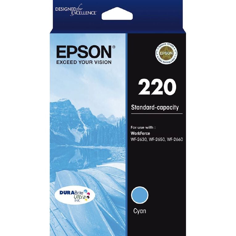 Epson Ink 220 Cyan (165 Pages), , hi-res