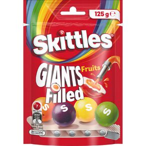 Skittles Giants Filled Lollies Bag 125g