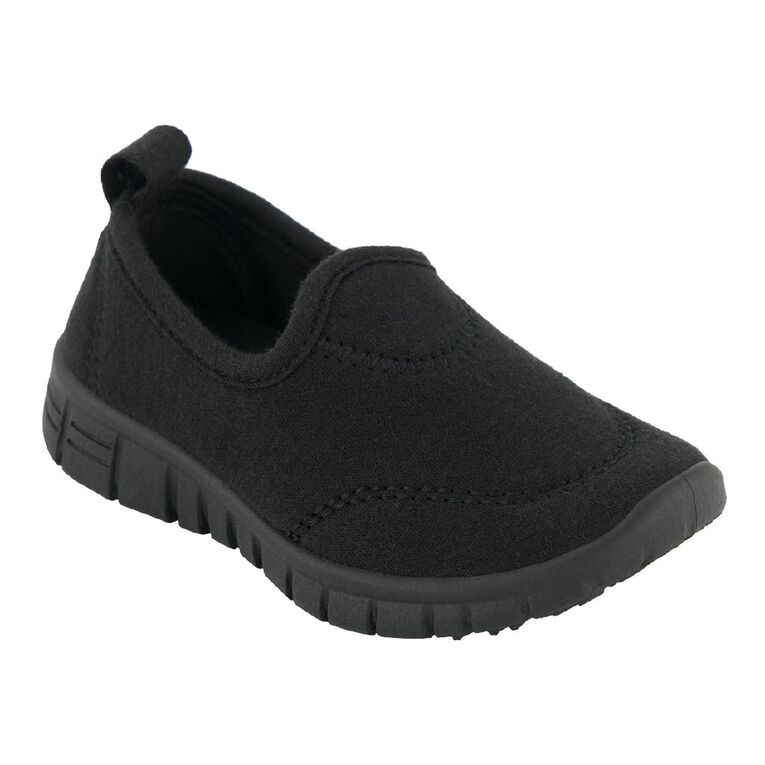 Active Intent Junior Kids' Slip-On Trainer Black The Warehouse