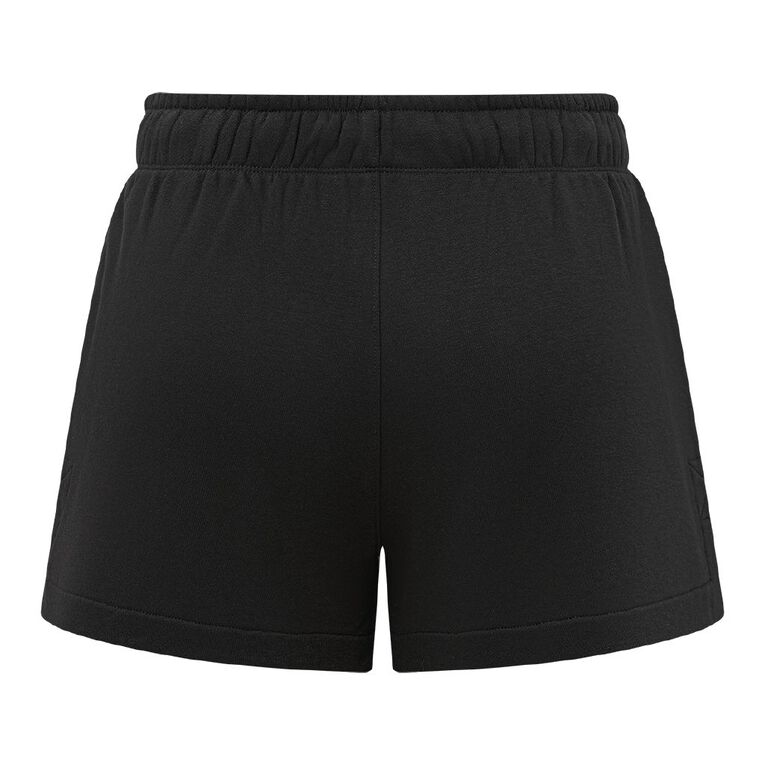 H&H Women's Fleece Runner Shorts, Black, hi-res