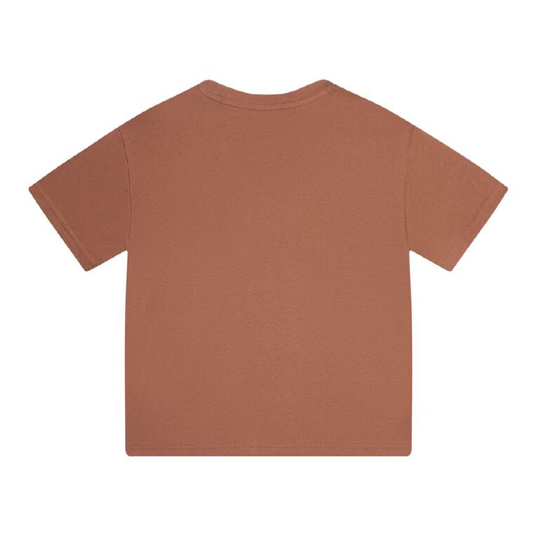 Young Original Short Sleeve Relaxed Print Tee, Brown Mid, hi-res