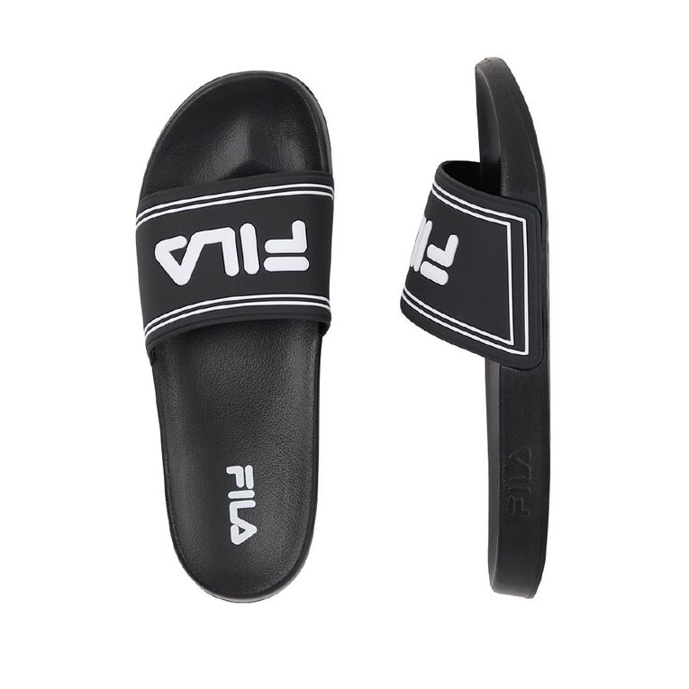 Fila Men's Slides, Black, hi-res