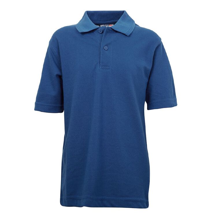 Schooltex Kids' Pique Polo, Royal, hi-res