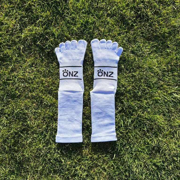 ONZ 5-Toe Grip Socks White Small, White, hi-res