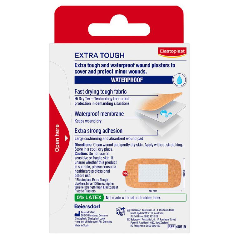 Elastoplast Heavy Fabric Extra Large Strips 10 Pack, , hi-res