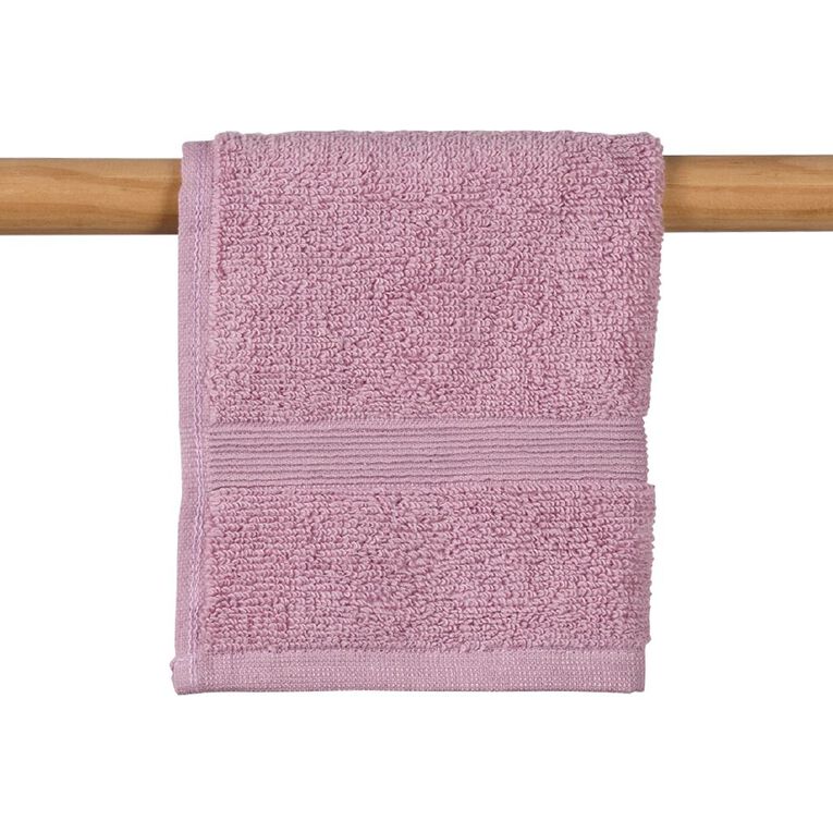 Living & Co Plush Plain Face Towel Lilac, , hi-res