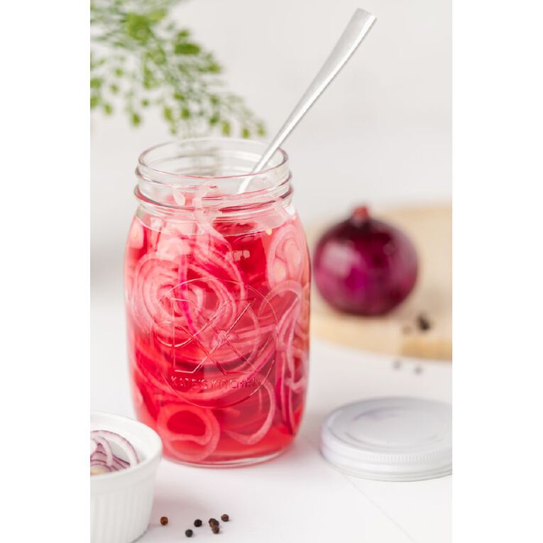 Kate's Kitchen Embossed Preserving Jar 3 Pack 1L, , hi-res