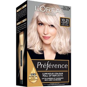 l'oreal paris preference 10.21 stockholm very light pearl blonde hair colour 1 each