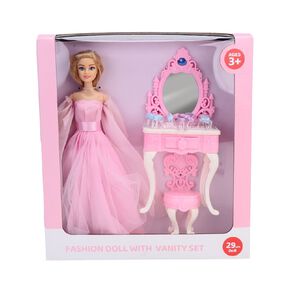 Fashion Doll With Vanity Set