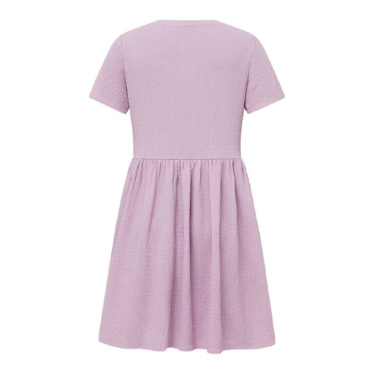 H&H Women's Short Sleeve T-Shirt Dress Mini, Purple Light, hi-res
