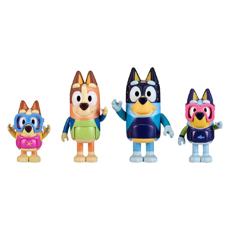 Bluey Figure 4-Pack Assorted, , hi-res