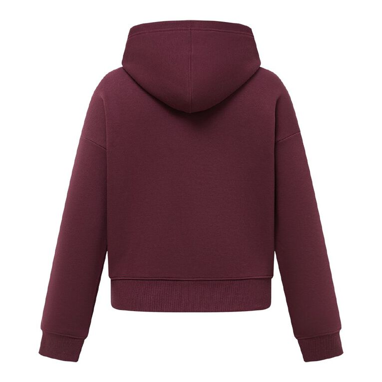 H&H Women's 1/4 Zip Hoodie, Red Dark, hi-res