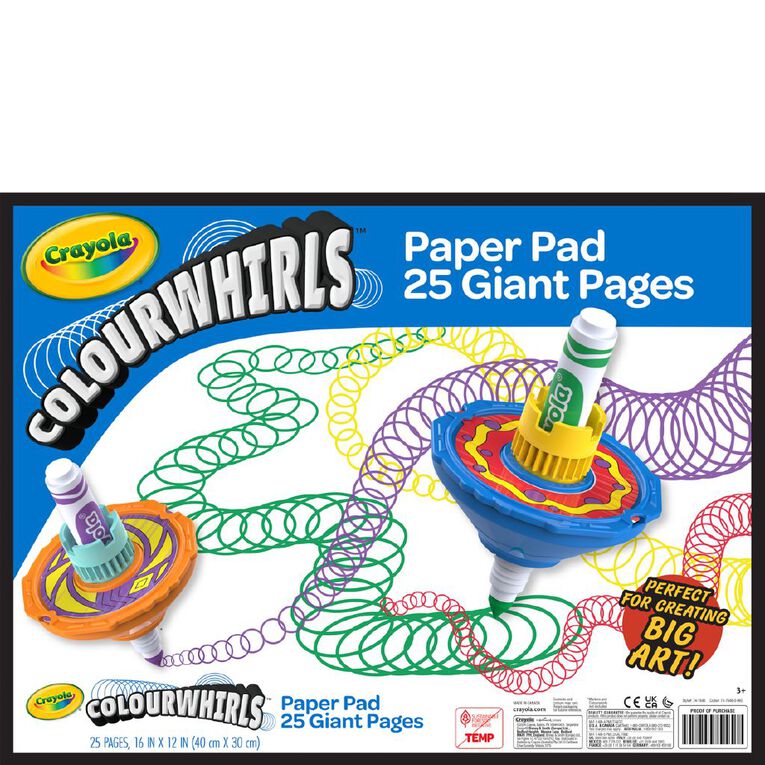 Crayola Colourwhirls Paper Pad, , hi-res