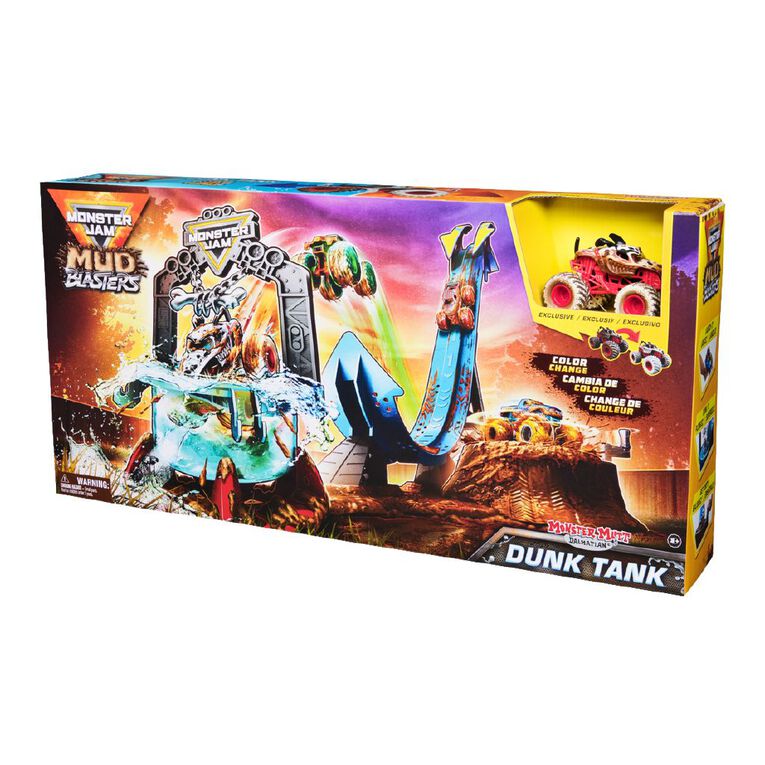 Monster Jam Truck Mud Blasters Truck Wash Playset, , hi-res