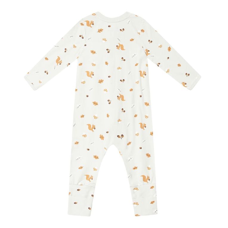 Young Original Babies' Zip-Thru Footless All-in-One, Green Light, hi-res