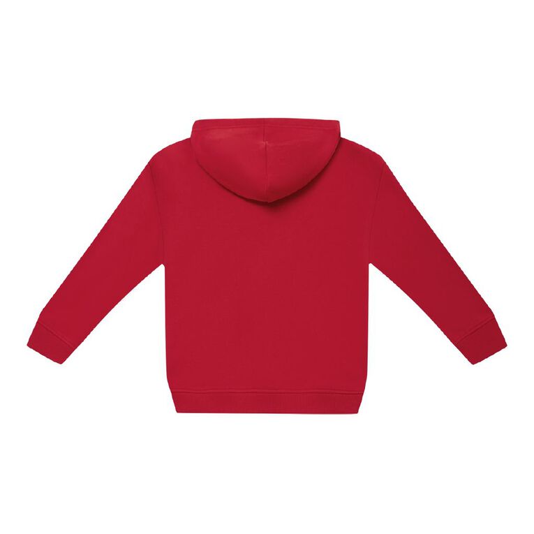 Young Original Print Pullover Hoodie, Red Mid, hi-res