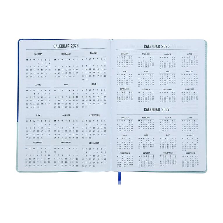 WS 2026 Diary Week To View Wave Multi-Coloured, , hi-res