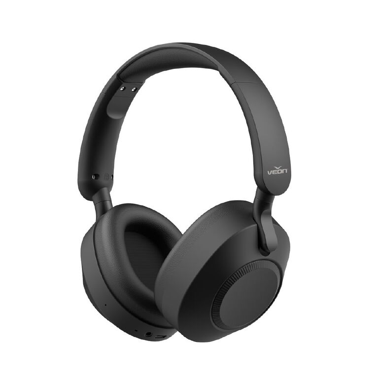 Veon Hybrid ANC Over Ear Headphones 5mic VNH692BLK Black, , hi-res