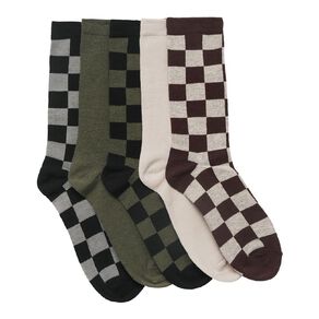 H&H Women's crew Jaquard Socks 5 Pack