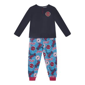 Spider-Man Boys' Waffle and Flanelette Pyjama Set