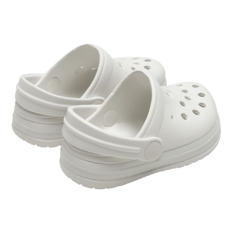 Young Original Junior Kids' Jack Frog Clog Shoes, White, hi-res