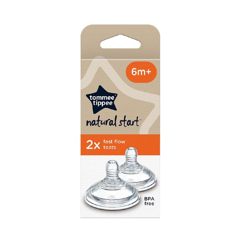 Tommee Tippee Natural Start Fast Flow Teat 2 Pack, , hi-res