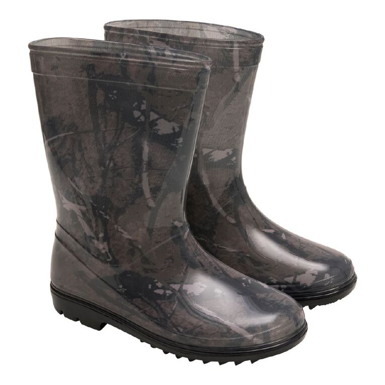 Back Country Senior Kids' PVC Gumboots, Khaki, hi-res