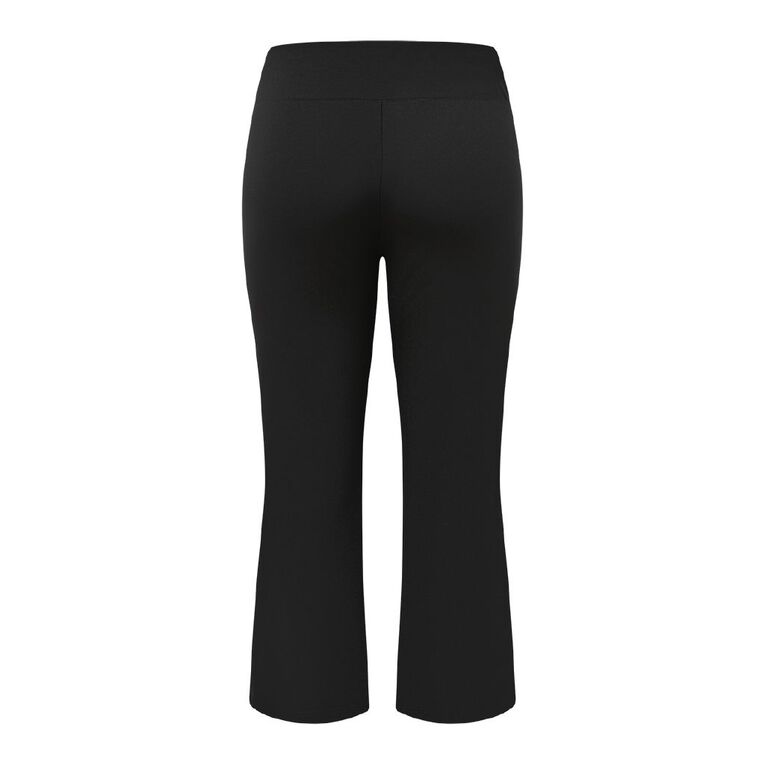 H&H Curve Women's Flare Ponte Leggings, Black, hi-res