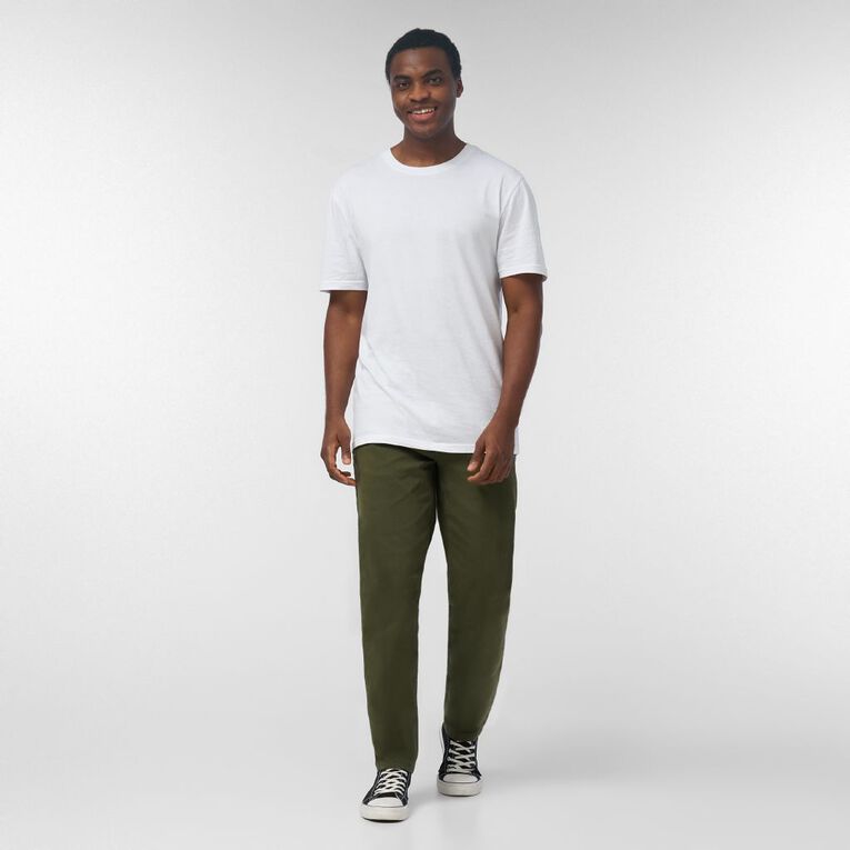 H&H Men's coloured tapered jeans, Green Dark, hi-res