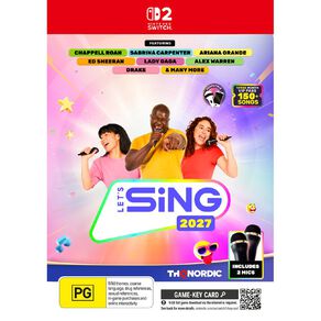 Nintendo Switch 2 Lets Sing 2027 2 Mic Bundle