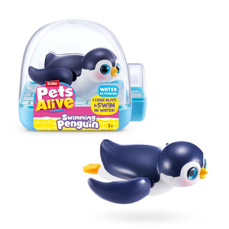 Zuru Pets Alive Swimming Penguin Series 1 Assorted, , hi-res