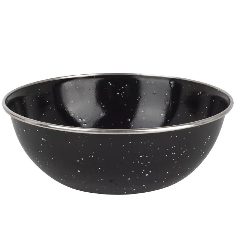 Enamel Camping Bowl Black, , hi-res