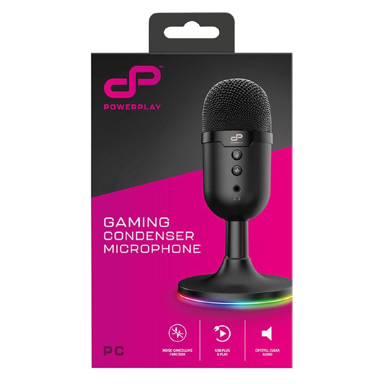 PowerPlay Gaming Condenser Microphone Black, , hi-res