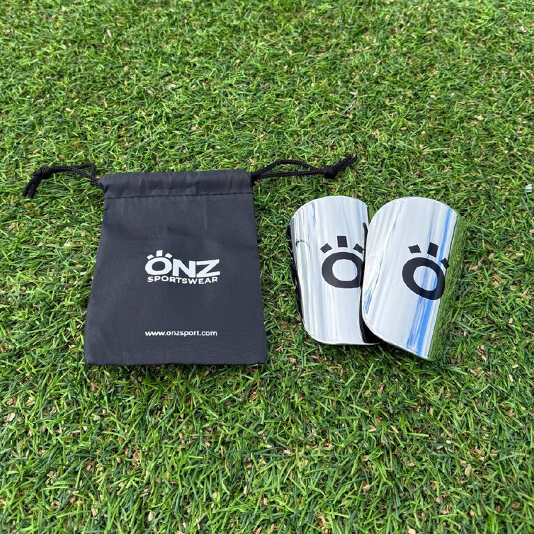 ONZ Mini Shinguards Chrome Silver One Size, Silver, hi-res
