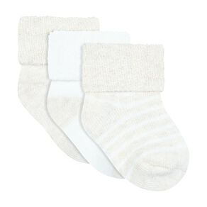 Underworks Newborn Turnover Socks 3 Pack