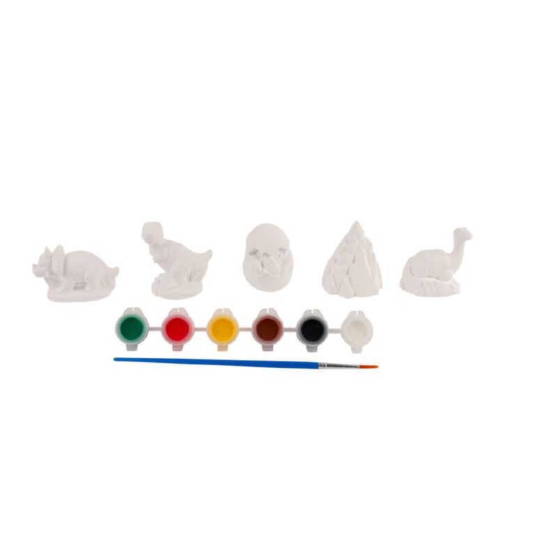 Uniti Craft Kids Plaster Painting Kit 5 Pieces 3D Dinosaur, , hi-res