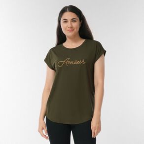 H&H Women's Short Sleeve Print Tee