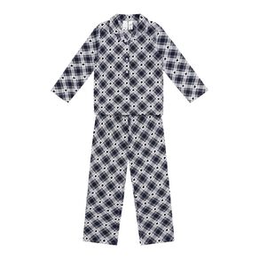 H&H Girls' Flannelette Button Up Pyjama Set