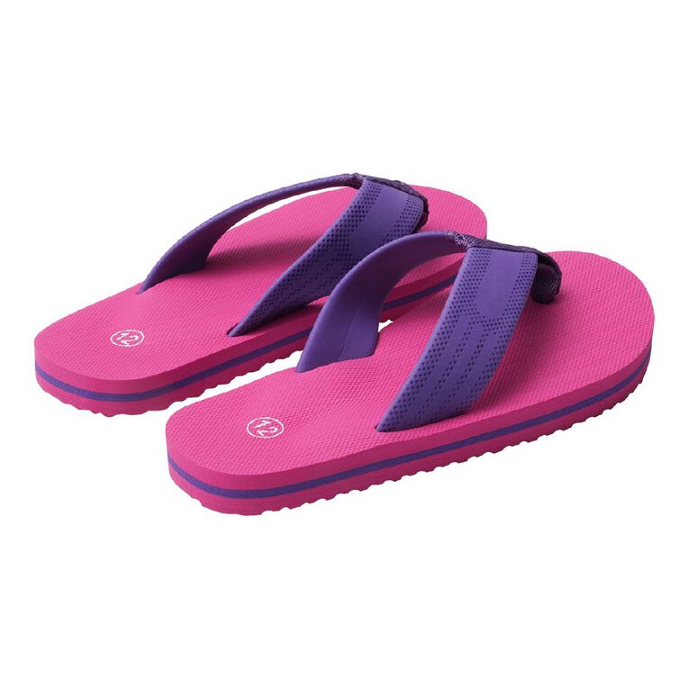 Young Original Senior Kids' Sunrise Surf Jandals, Pink, hi-res