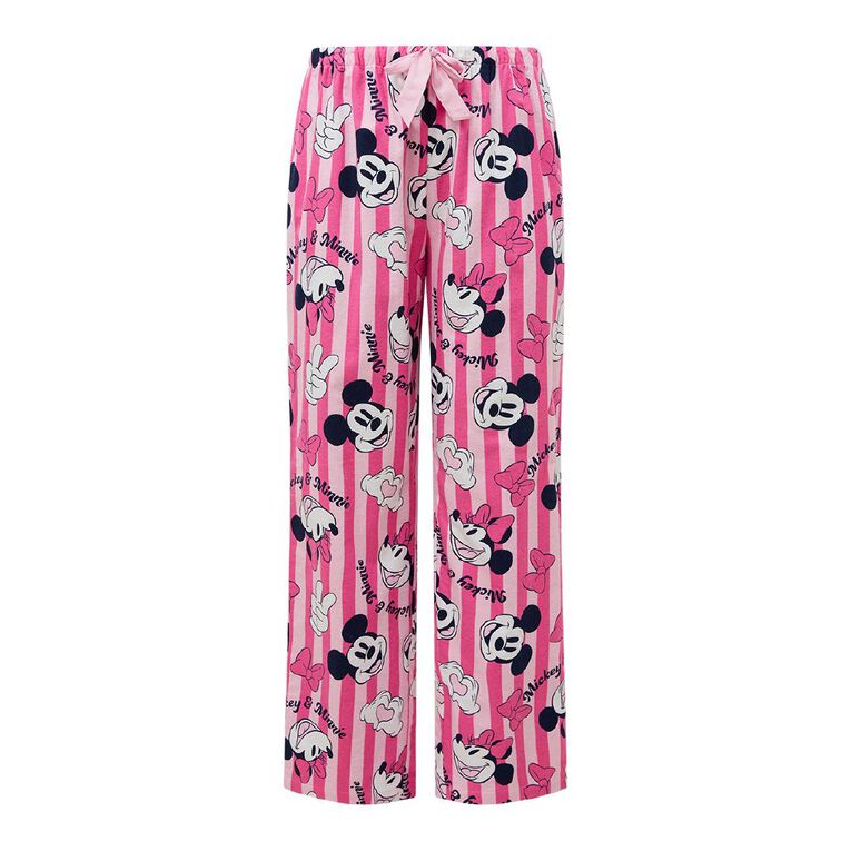 Minnie Mouse Women's' Flannelette Pyjama Pants, Pink Dark, hi-res